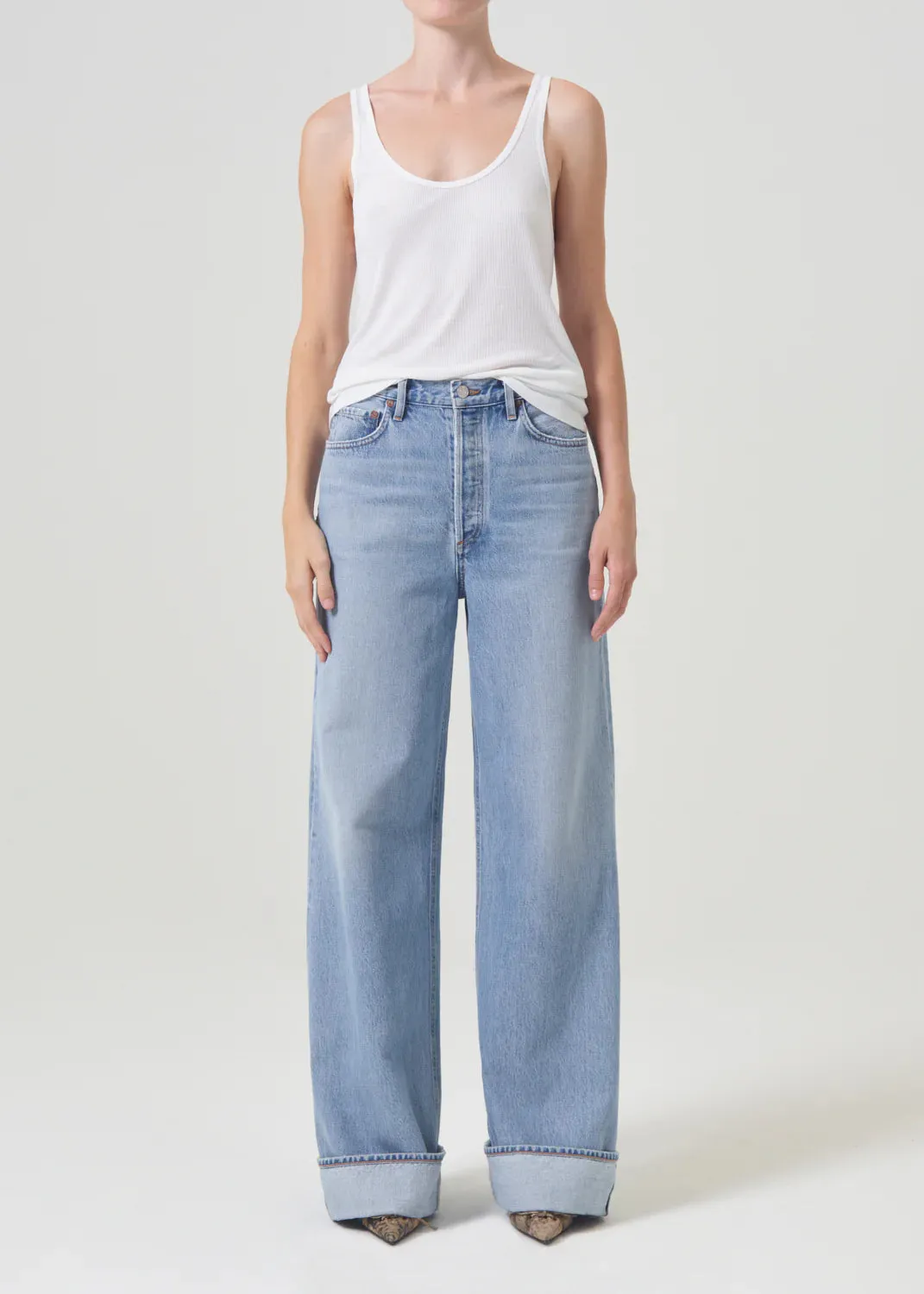 AGOLDE DAME JEANS SHOWDOWN