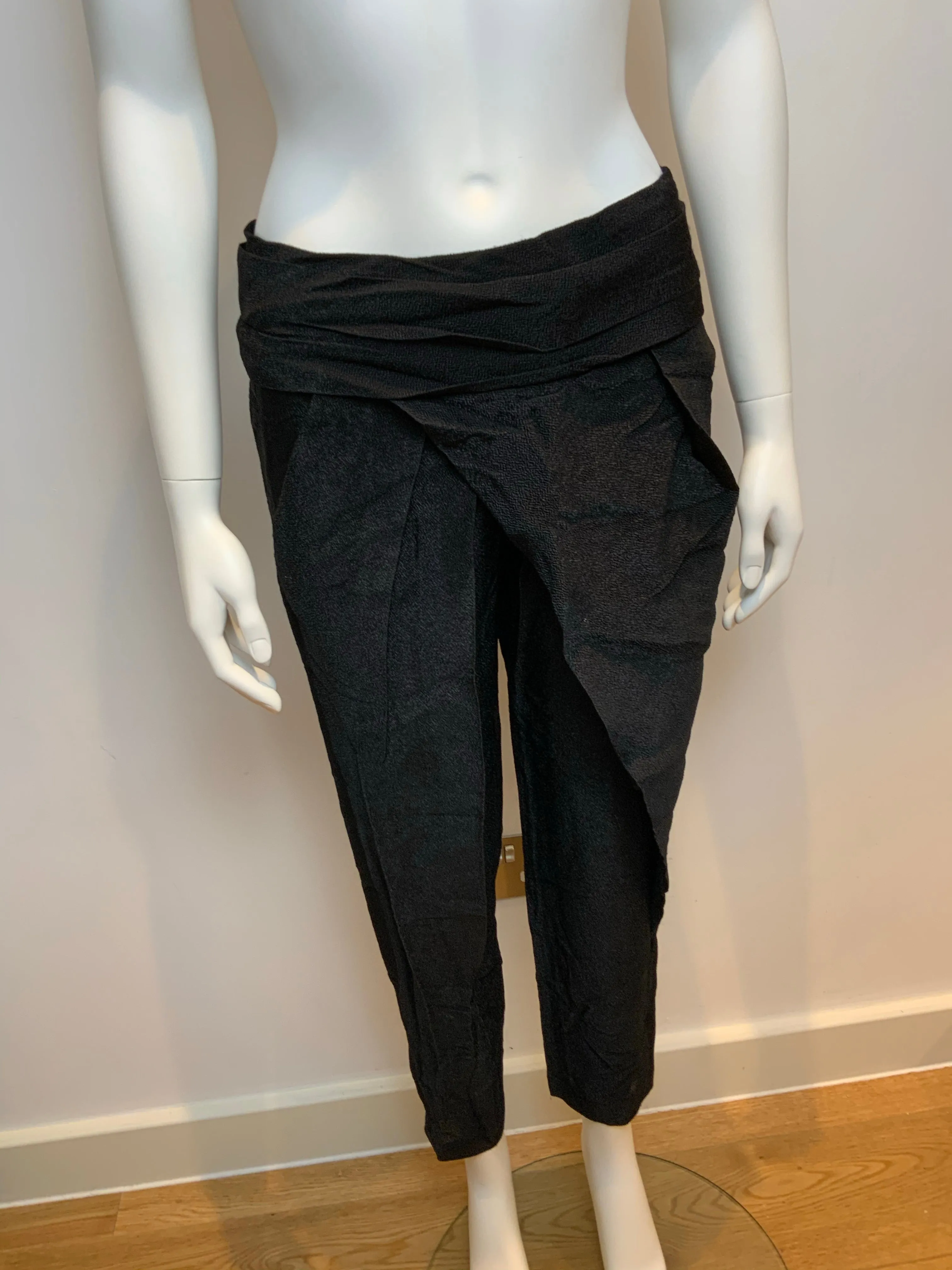 Alexander Wang Black Pleated Harem Trousers Pants SIZE US 2 UK 6 XS Ladies