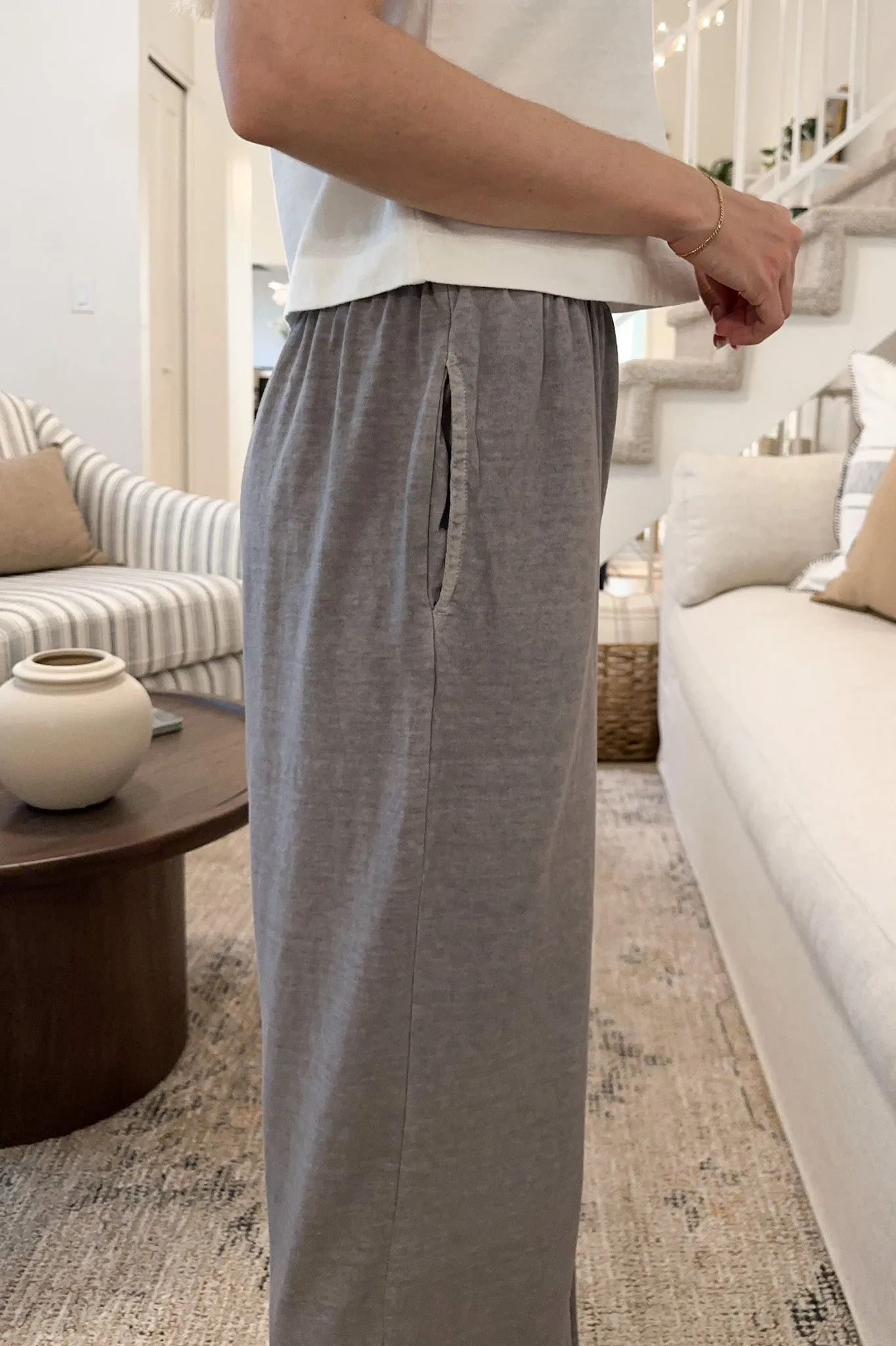 Cannon Organic Cotton Relaxed Flare Pants in Haze