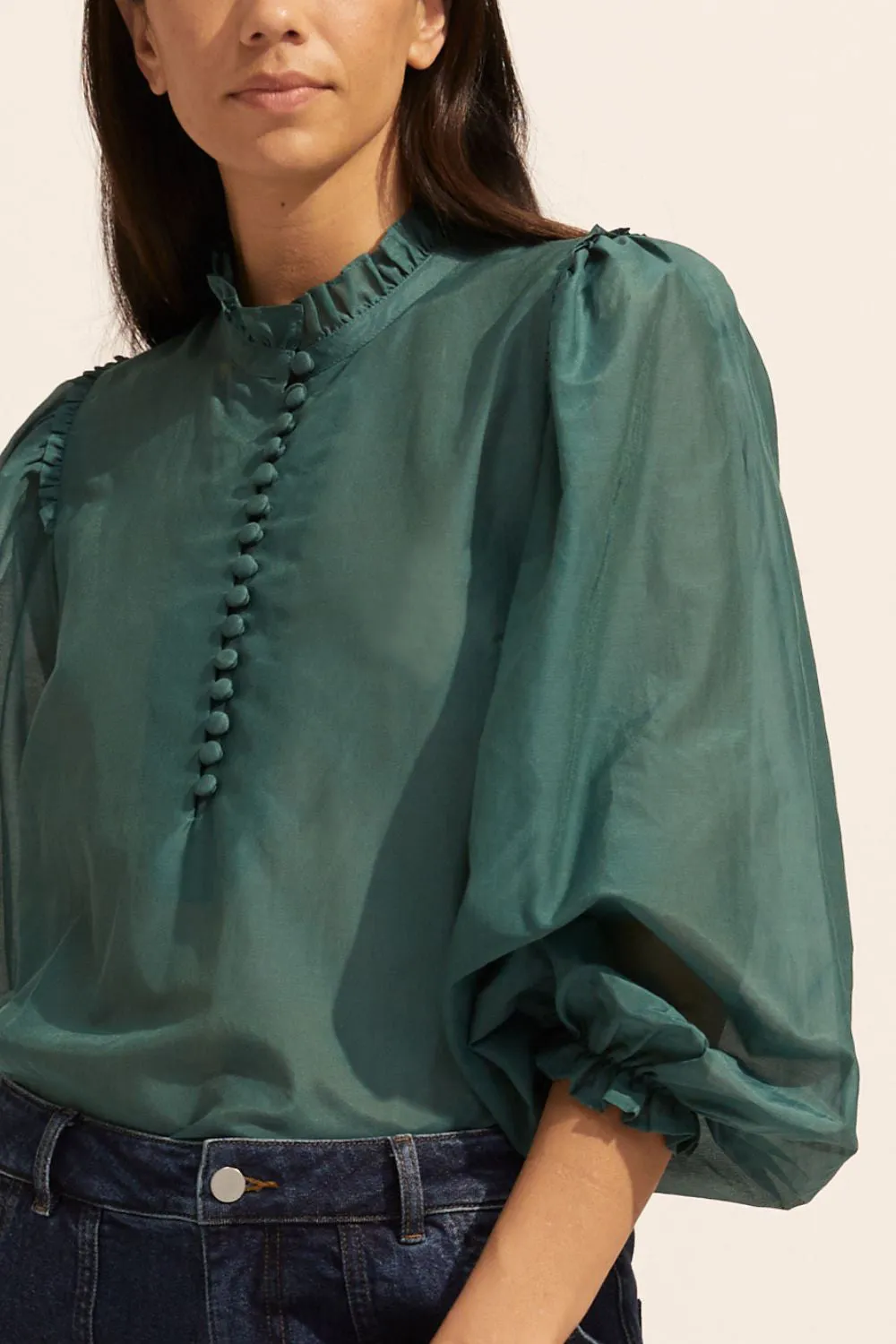 context top - green