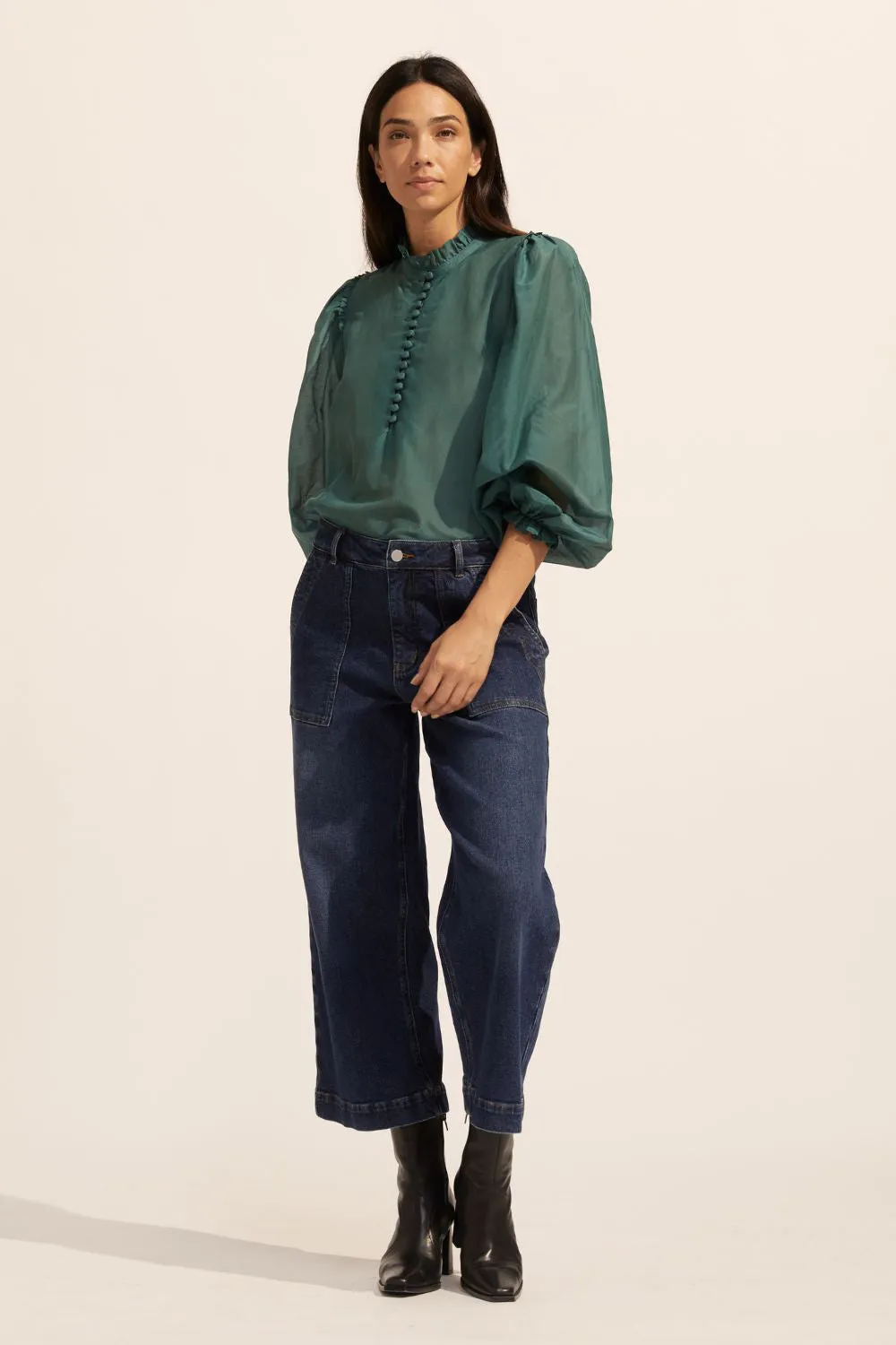 context top - green