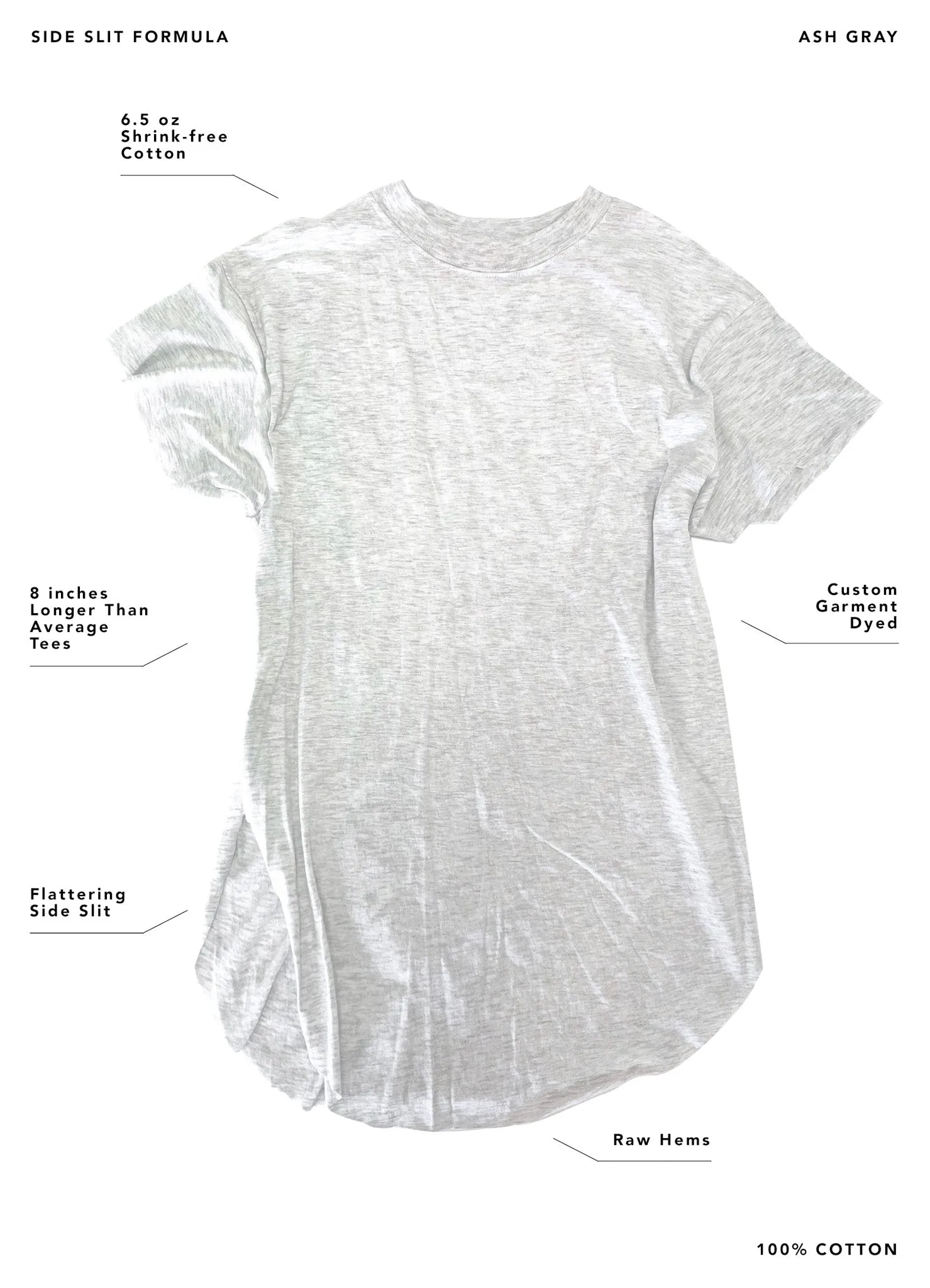 COOL AUNTS CLUB SIDE SLIT TEE