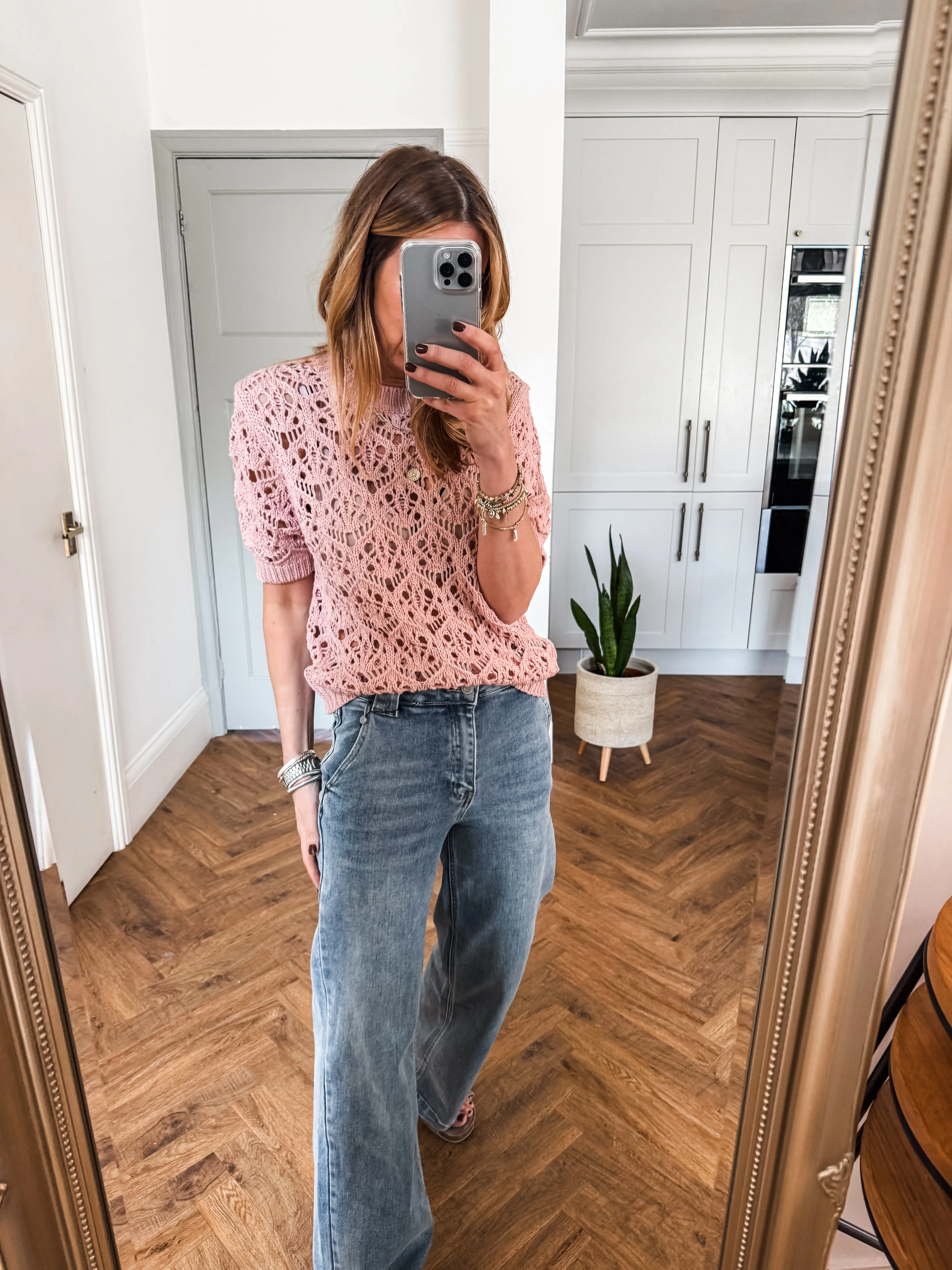 Crochet Short Sleeve Jumper