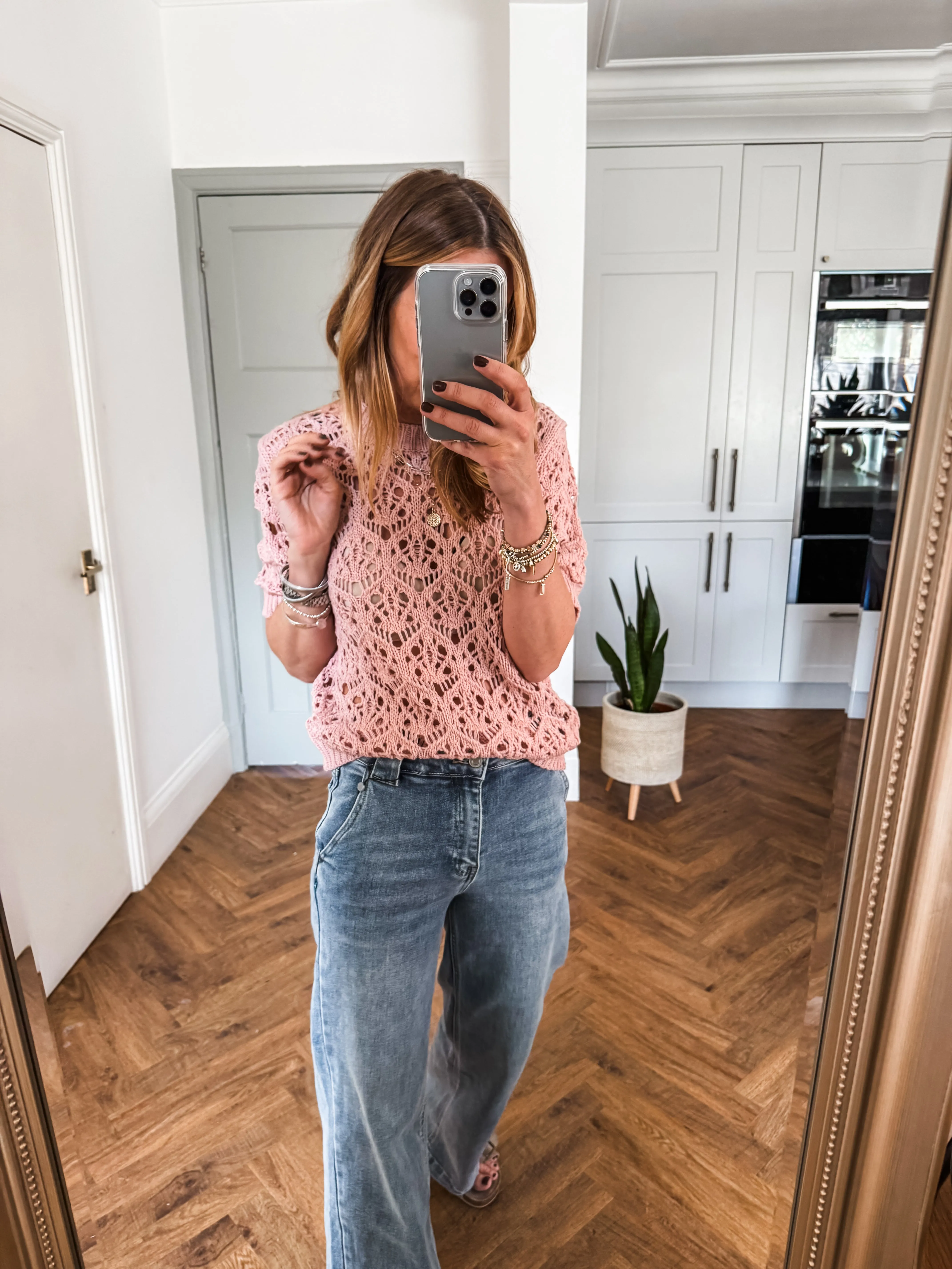 Crochet Short Sleeve Jumper