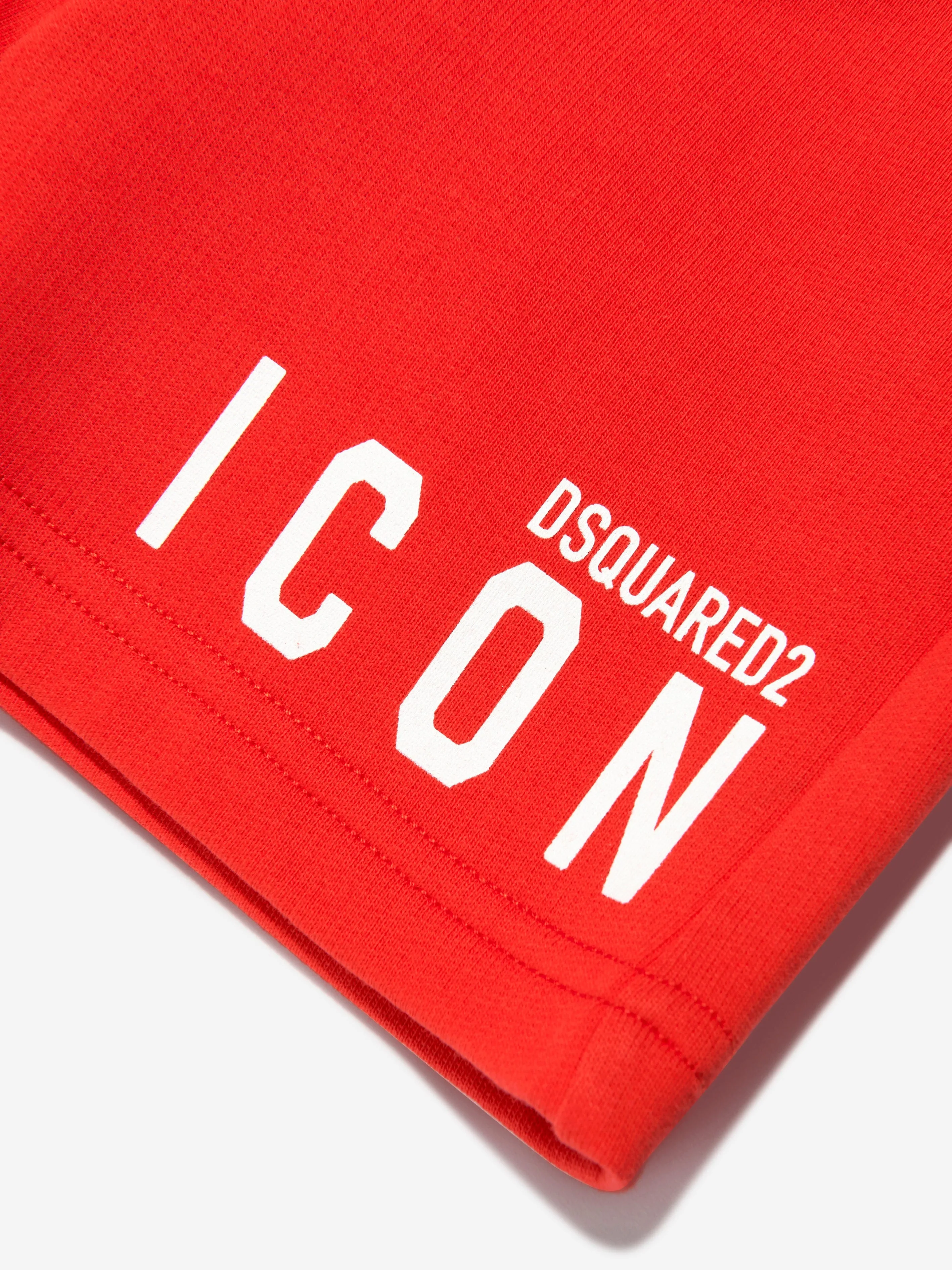 Dsquared2 Kids Icon Shorts In Orange