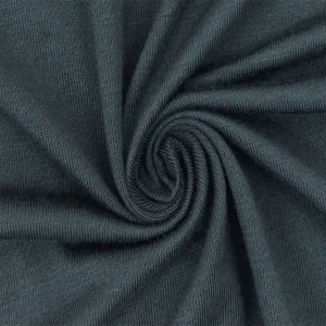 Hollow Blue Solid Stretch Rayon Tissue Jersey Knit Fabric