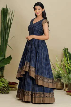 Indo Western Handloom Long Dress