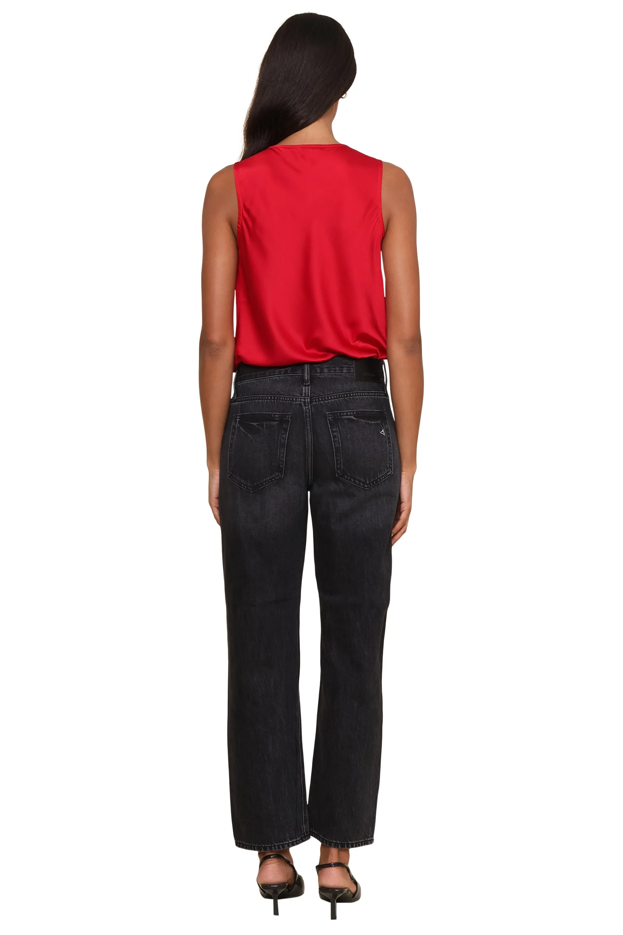 Lana Satin Cowl Neck Top