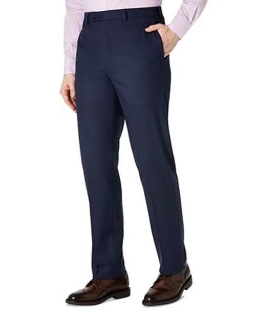 Lauren Ralph Lauren Mens Regular fit Dress Pants 38 / 34 Navy Blue Solid