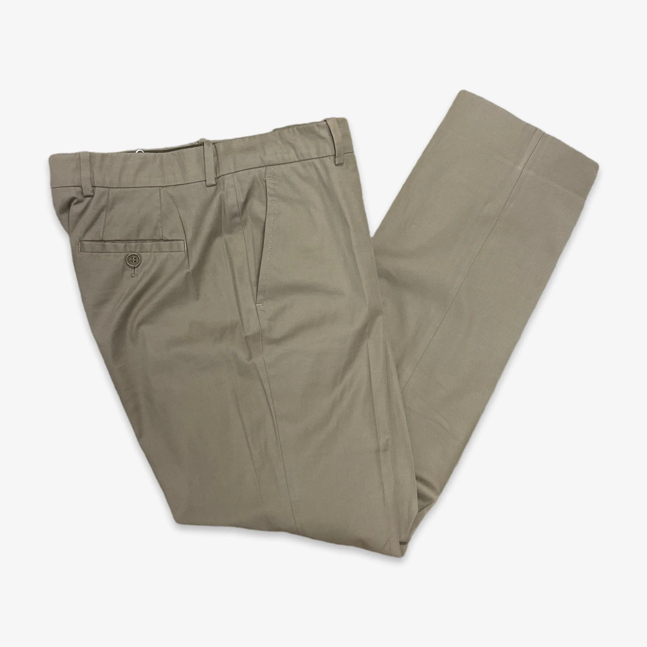 Loro Piana Women's Khaki Cotton Trousers