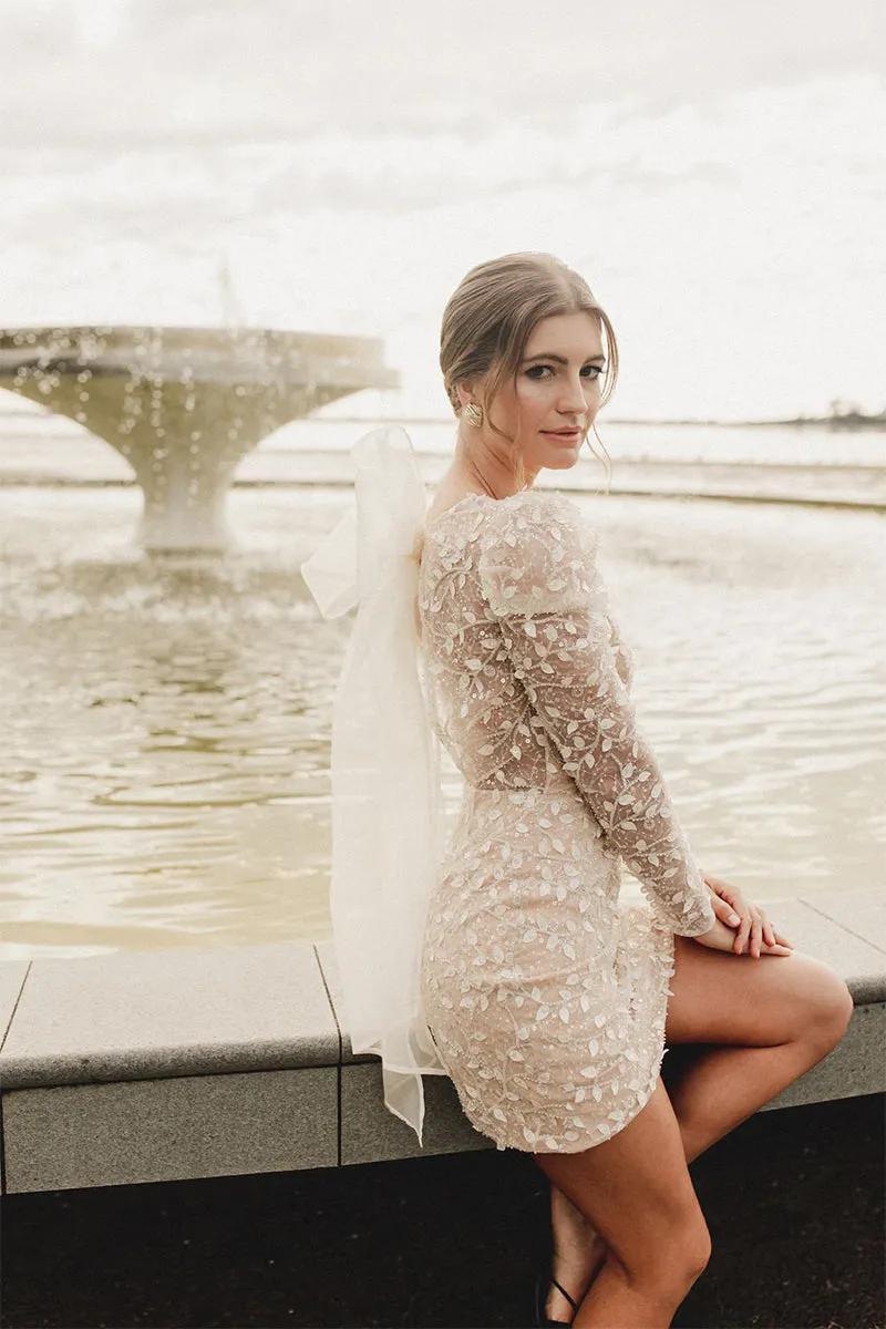 Lovingly Yours Graceful Lace Mini Dress