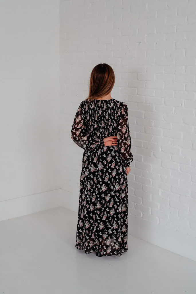 Maylee Dress-Black Multi