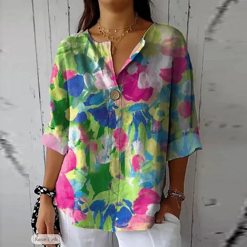 Meredith™ – Chic Floral Blouse