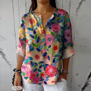 Meredith™ – Chic Floral Blouse