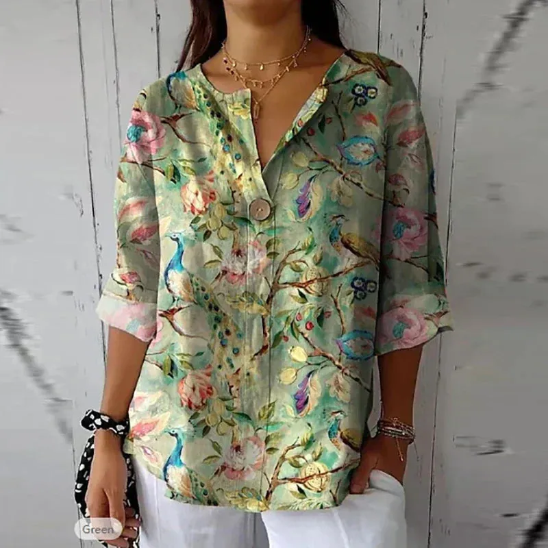 Meredith™ – Chic Floral Blouse