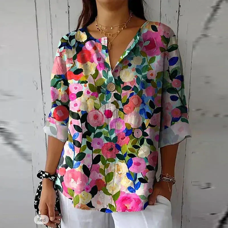 Meredith™ – Chic Floral Blouse
