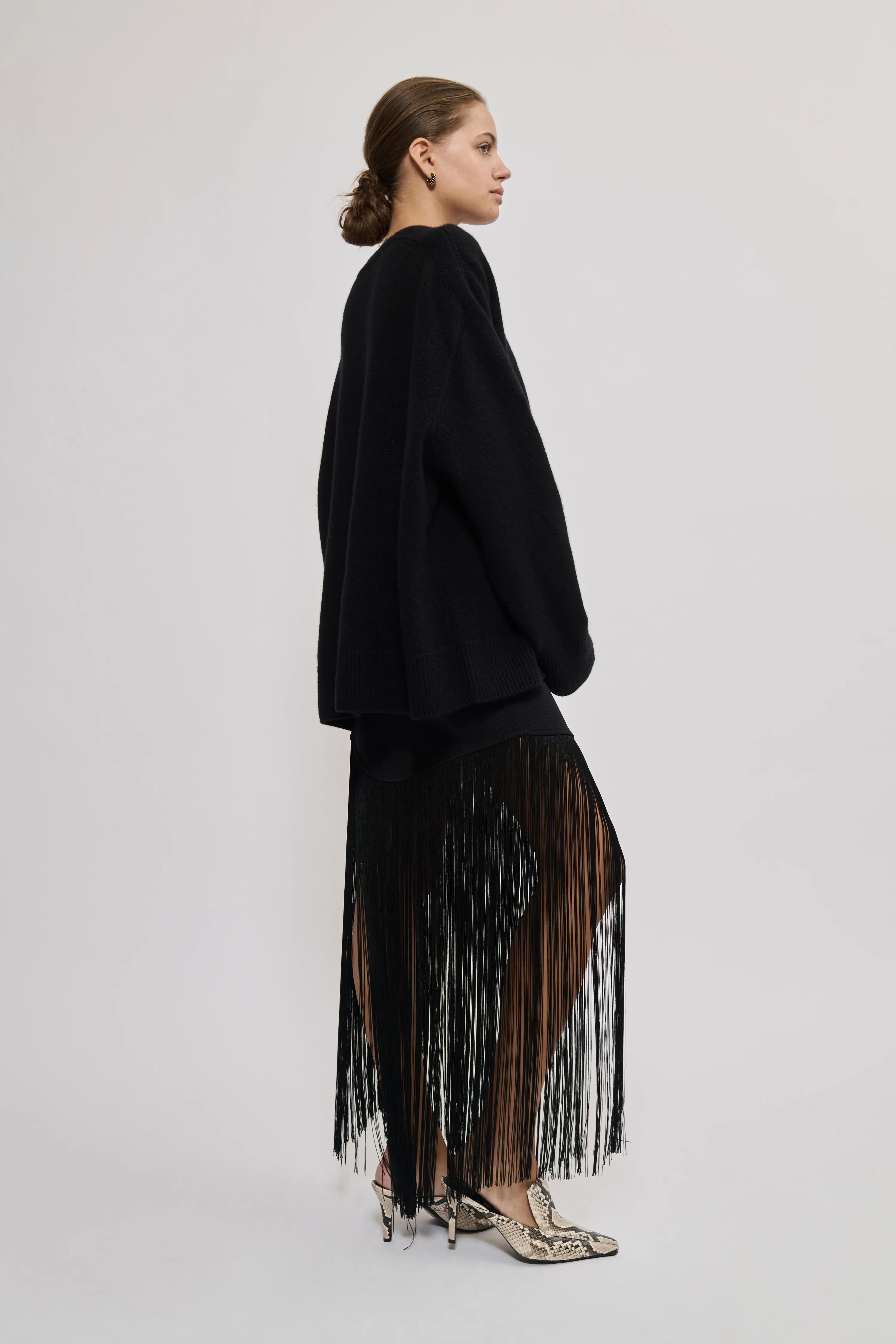 Mini fringes skirt