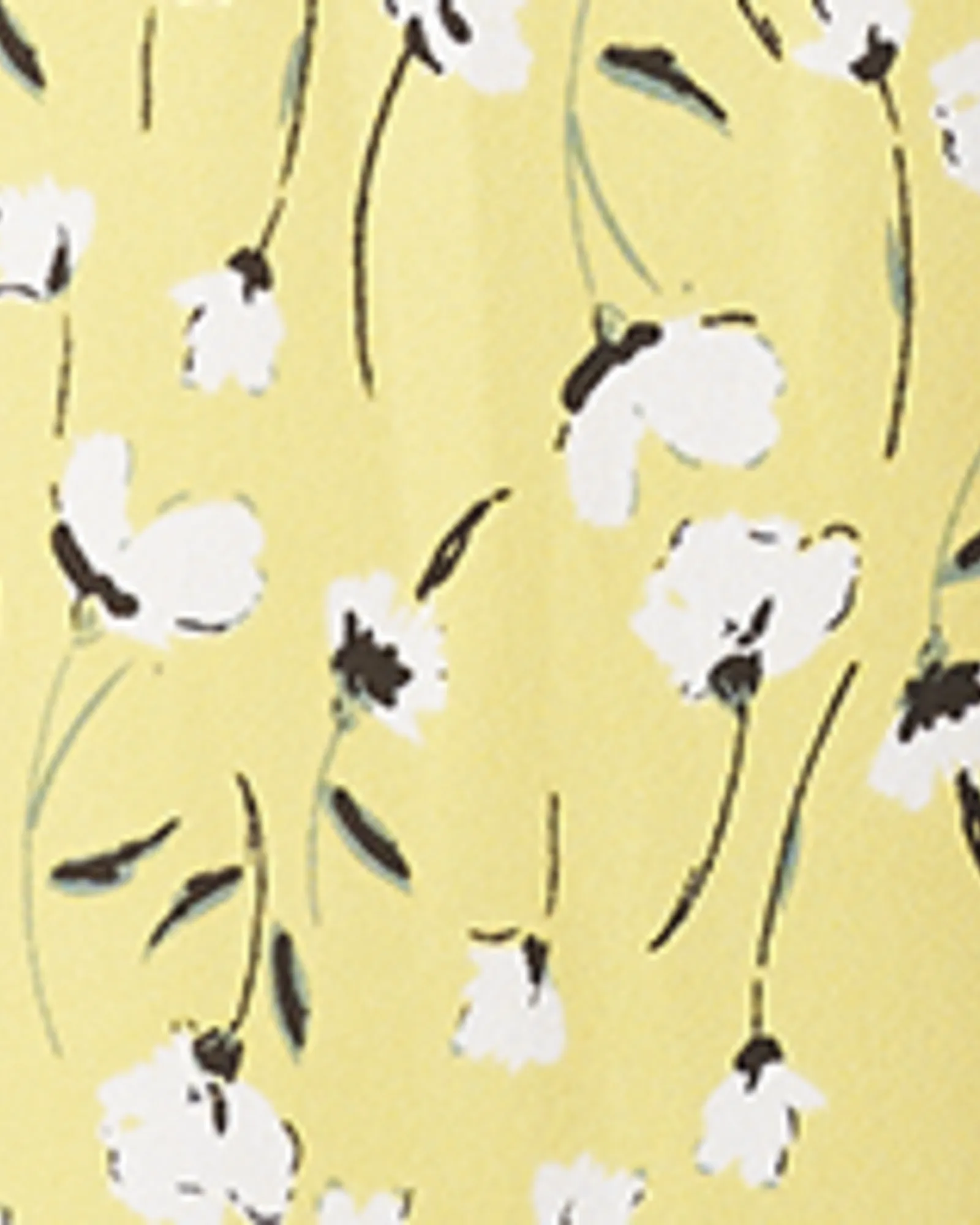 Penny Sleeveless Printed Pintucked Top | Yellow / White