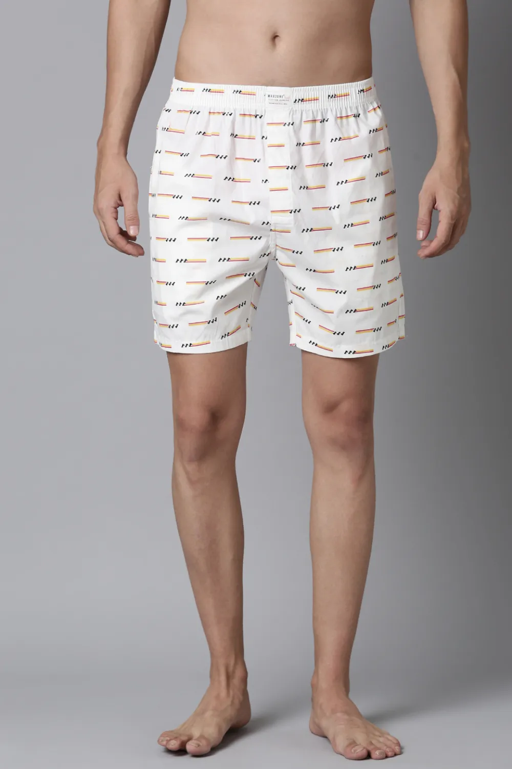 Potters-Clay, Rich-Lilac & White Printed 365 Boxers Triplet Combo