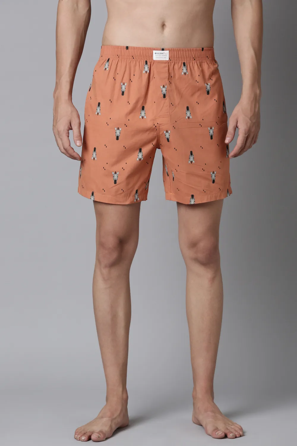 Potters-Clay, Rich-Lilac & White Printed 365 Boxers Triplet Combo