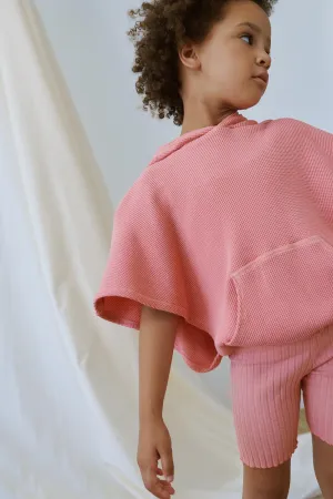 RIB LETTUCE-EDGE BIKE SHORTS