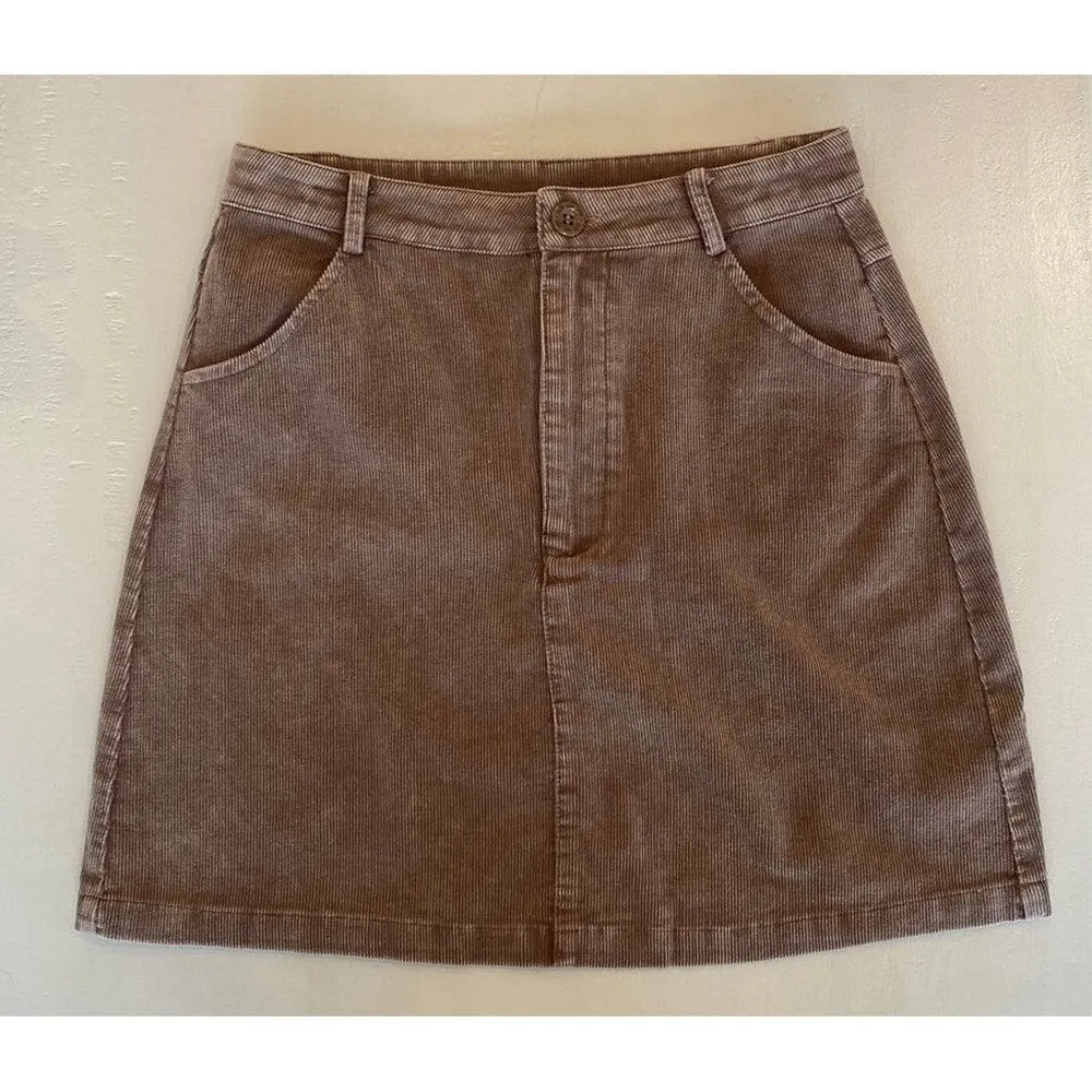 Sadie & Sage Girls Washed Cord Mini Skirt