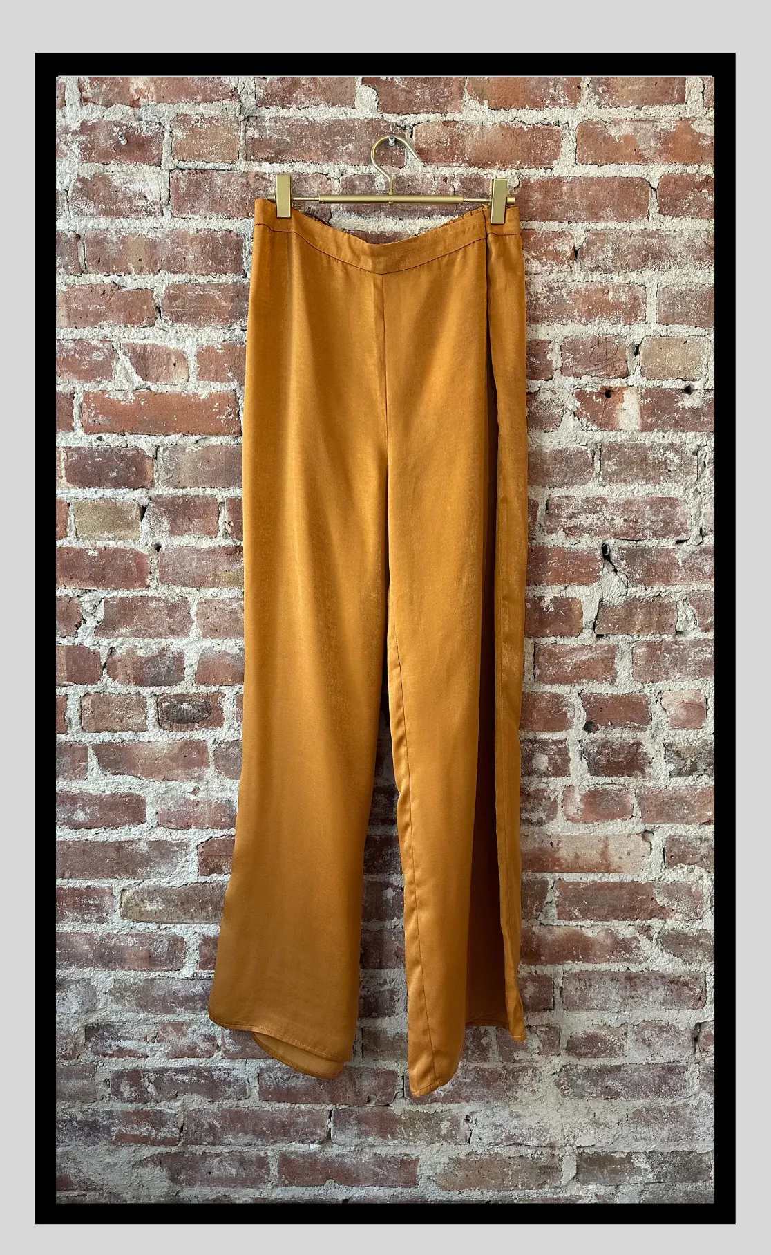 Satin Caramel Pants