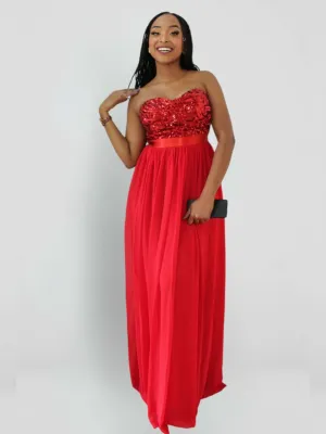 The Fashion Frenzy Dinner Dress - Red