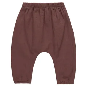 Woven Pant in Plum by Quincy Mae